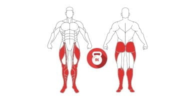 kettlebell squat musculos implicados