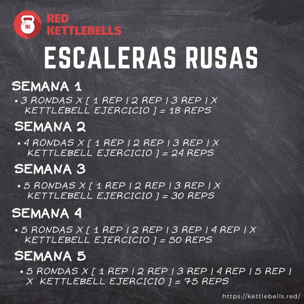escaleras rusas pesas rusas rutinas kettlebells workout crossfit wod 0225