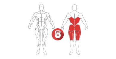 kettlebell good morning buenos dias musculos implicados